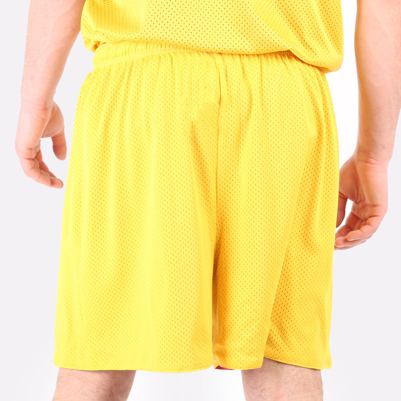 мужские бордовые шорты Hard Basic Bordeux/yellow - цена, описание, фото 8